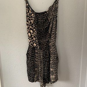 Tribal Print Strapless Romper Size M